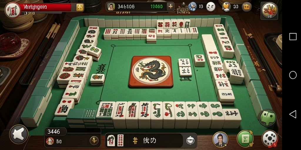 Tampilan gameplay Mahjong yang menarik dari 3446
