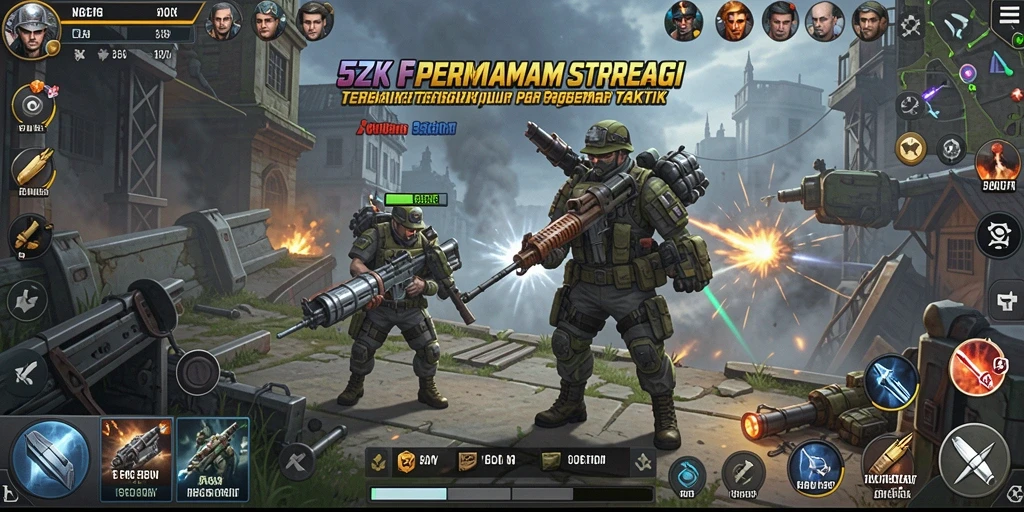Tangkapan layar dari gameplay 5ZK menunjukkan tindakan strategi menegangkan.