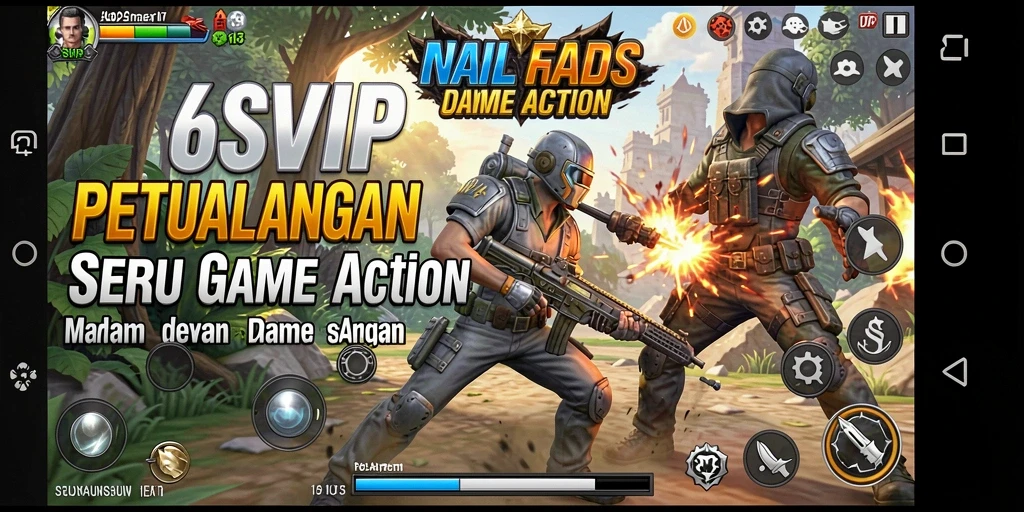Tampilan gameplay mendebarkan dari 6SVIP dengan aksi penuh adrenalin.