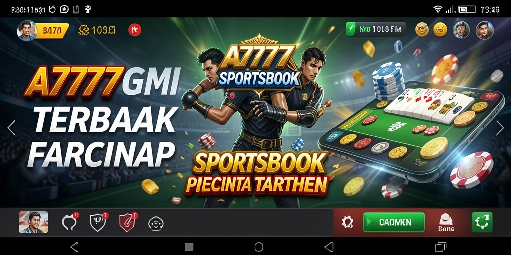 Tampilan gameplay menantang dari A7777 saat taruhan berlangsung.