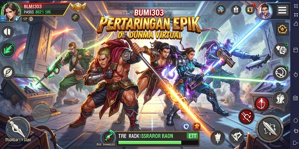 Tangkapan layar menampilkan aksi pertarungan sengit dalam BUMI303.