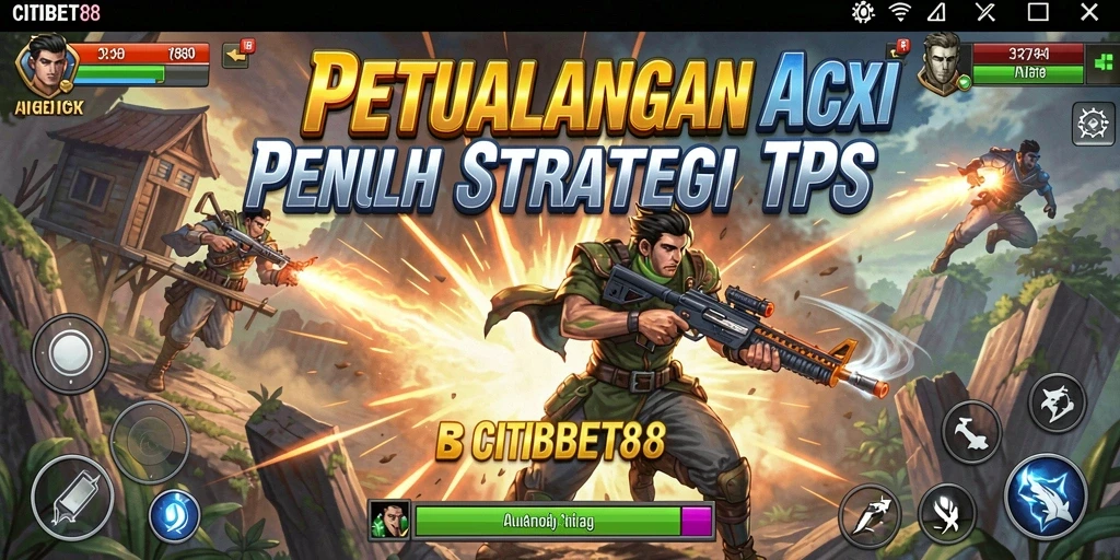 Tampilan gameplay CITIBET88 dalam pertempuran TPS yang mendebarkan.