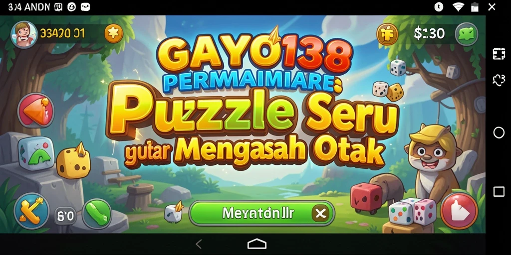 Tampilan gameplay seru dari GAYO138 yang menantang otak.