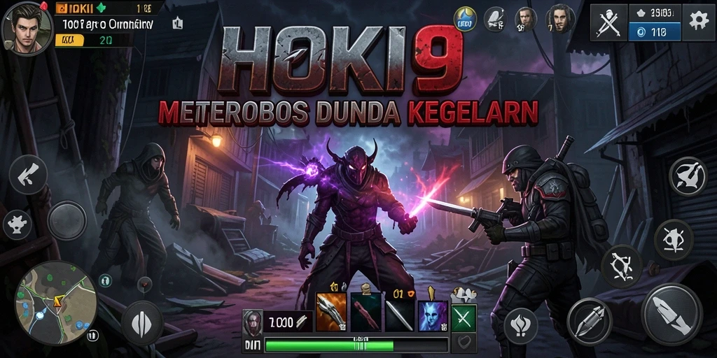 Menampilkan suasana mencekam dan aksi gameplay HOKI9 yang menegangkan.