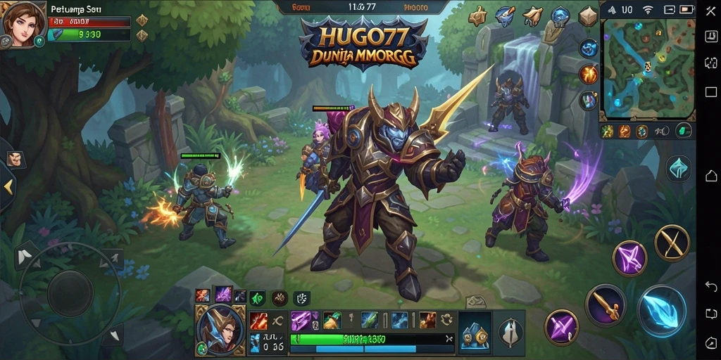Tampilan gameplay seru di dunia HUGO77 yang penuh petualangan.