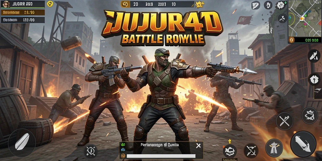 Tampilan seru dari gameplay JUJUR4D yang mendebarkan.