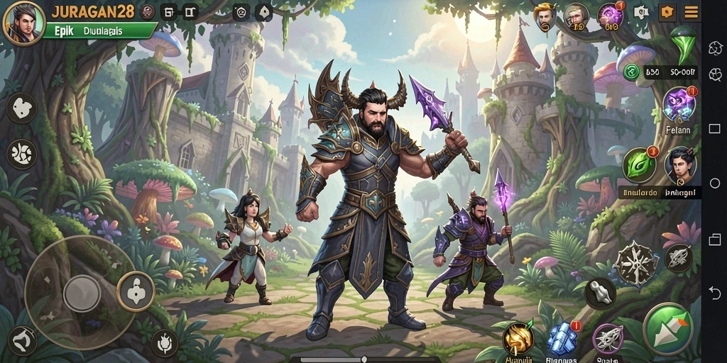 Tampilan gameplay JURAGAN28 yang menarik dan mendebarkan.