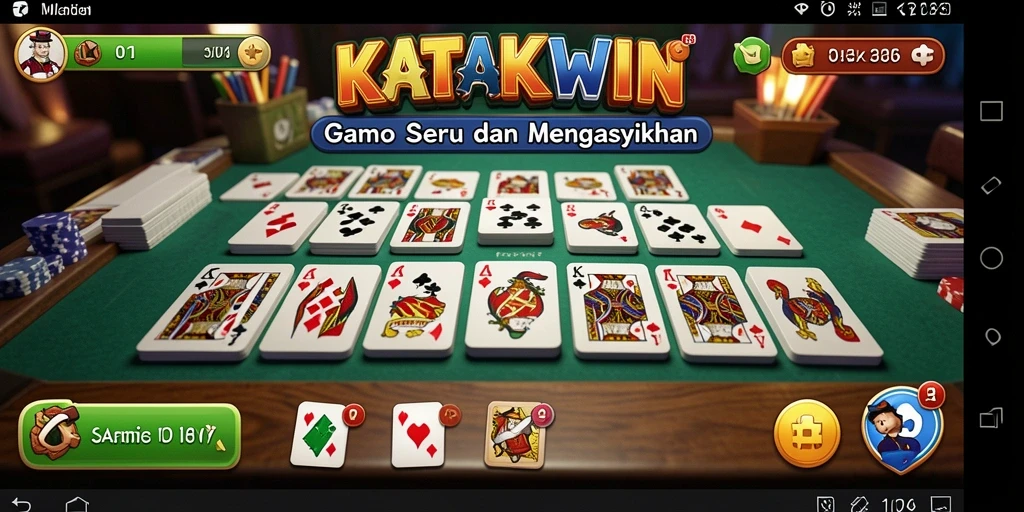 Tangkapan layar KATAKWIN menampilkan permainan Domino yang seru dan interaktif.