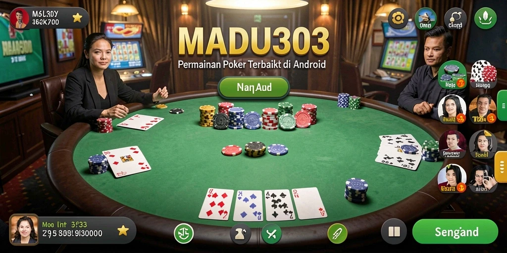 Screenshot dari gameplay Poker yang seru di MADU303.