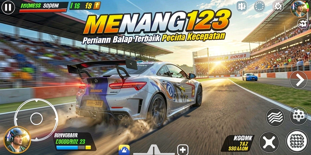 Screenshot MENANG123 menampilkan aksi balapan yang mendebarkan dan grafis yang mengesankan.