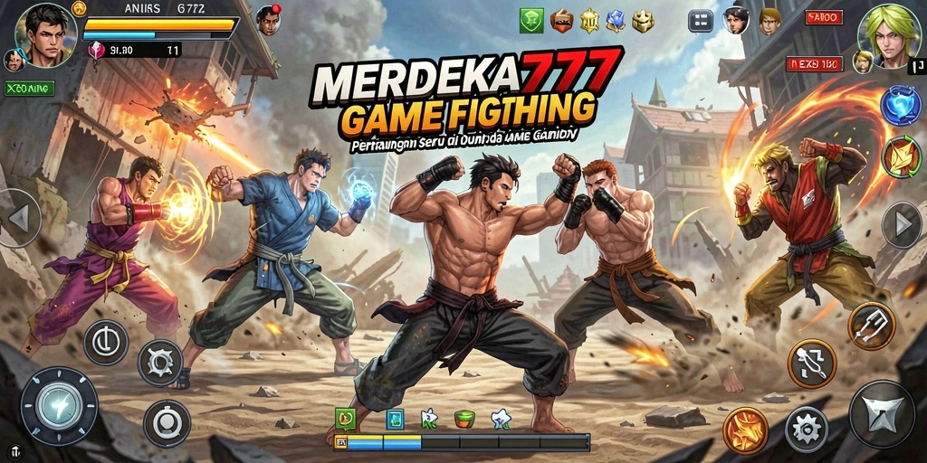 Tampilan gameplay seru dan mendebarkan di MERDEKA777.
