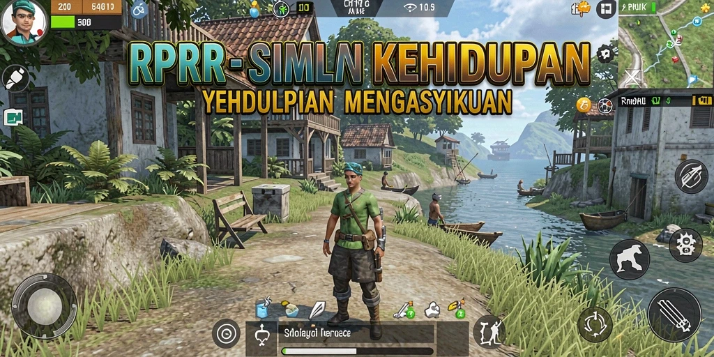 Tampilan gameplay RPRR yang menawan dan interaktif dalam simulasi kehidupan.