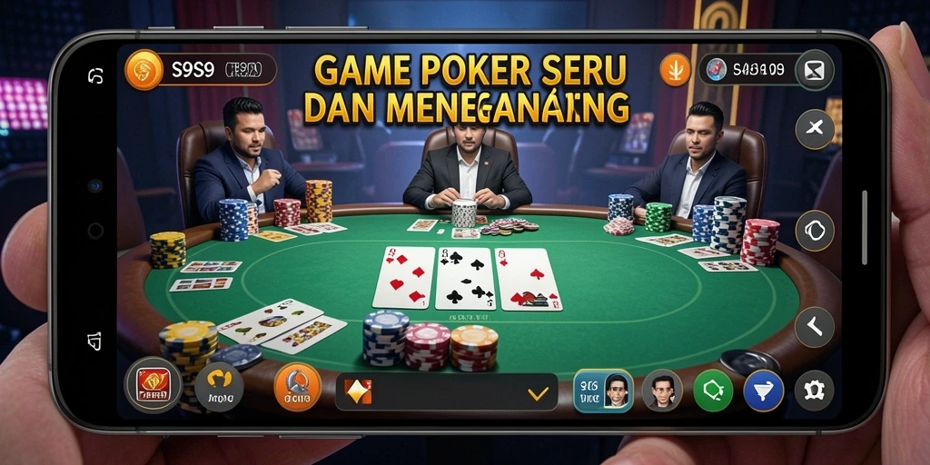 Screenshot gameplay S9S9 menampilkan momen seru saat bermain poker.