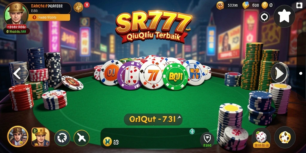 Screenshot gameplay SR777 menampilkan aksi seru QiuQiu.